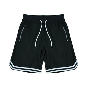 Shorts de baseball en maille 100 % polyester pour hommes, avec logo personnalisé, taille mi-haute, pour la gym, l'entraînement, décontractés, légers, séchage rapide, respirants, avec cordon de serrage - Product Image 1