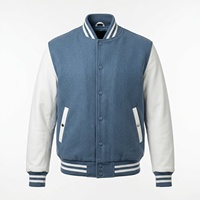 Veste universitaire noire pour homme 100 % coton respirant et écologique, col montant, boutonnée sur le devant, coupe classique, style décontracté hiver, couleur unie