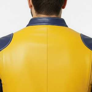 Veste en cuir véritable taille US, cuir d'agneau, édition limitée, appliqué brodé de diamants, veste d'hiver de haute qualité pour hommes - Product Image 4