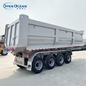 Factory Direct Heavy Duty U-Shape 3 4 6 Axles End Tipper Dump Truck Trailers Semi Tipping Trucks For Sale At Competitive Prices