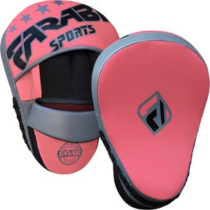Mitaines de boxe en cuir PU Farabi Sports, respirantes, cibles incurvées, pour entraînement de kickboxing et MMA en extérieur, emballage personnalisé - Product Image 3
