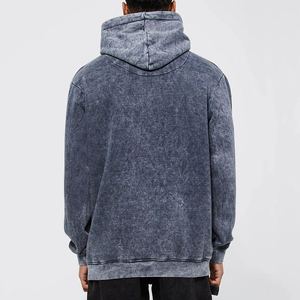 Custom <b>Extra</b> <b>Large</b> Acid Wash High Quality French Terry Quality Street Wear Super Square Acid Wash men's hoodies - Product Image 2