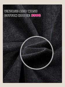 Customized High-quality 350 <b>Vintage</b> Acid-washed Men's Zipper <b>Sweatshirt</b>, Street Fashion Anti-pilling Large-sized <b>Sweatshirt</b> - Product Image 3