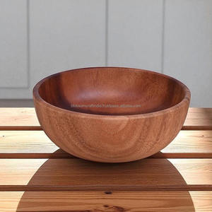 Bol en bois massif de qualité supérieure, design robuste et durable, idéal pour la maison, la cuisine, la table à manger et les besoins de service. - Product Image 3