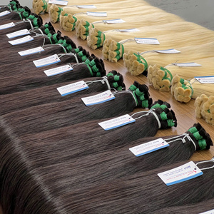 Vente du Black Friday Extensions de cheveux naturels lisses en vrac 100% cheveux humains vietnamiens de très haute qualité sans nœuds en stock - Product Image 3