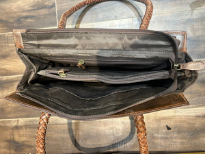 Bolsos de mano de piel de vaca auténtica 100% rústica Vintage bolsos de compras ocultos de piel de alta calidad para mujer - Product Image 6