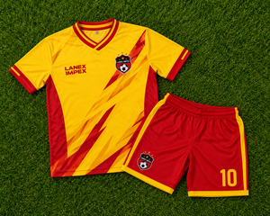 Ensemble de maillots de football personnalisés, uniforme de football, vêtements de sport pour hommes, maillot à manches courtes, shorts, logo personnalisé, nom, numéro, kit d'entraînement - Product Image 6