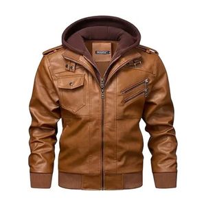 <b>Men's</b> Collar Shirt Premium <b>Leather</b> <b>Jacket</b> in <b>brown</b>.Crafted from genuine lambskin <b>leather</b> - Product Image 5