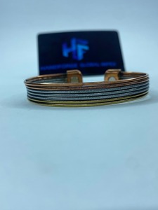 <b>Copper</b> Brass Gold Plated Vintage Cuff <b>Bracelet</b> Manufacturer Supplier Custom Jewelry OEM Private Label Wedding - Product Image 5