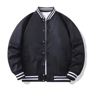 Blouson matelassé à capuche fin de haute qualité GENERSA SPORTS pour homme et femme, col montant, logo frontal, style baseball, coupe ample, long, pour l'hiver - Product Image 6