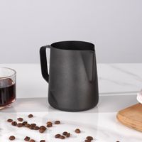 Pichet à café pour mousse de lait en acier inoxydable 304 avec échelle graduée, pour latte et café vapeur, accessoires de cuisine et café