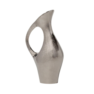 Jarrón de Flores de Aluminio con Forma de Concha Plateada Oceánica, Decoración de Hogar de Lujo Estilo Costero, Centro de Mesa para Bodas y Decoración de Sala de Estar - Product Image 3