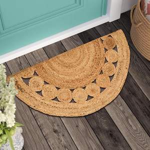 Nouveau design, tapis en jute tressé à la main, antidérapant, réversible, lavable, tapis de jeu pour enfants, tissage plat, marque Avior, salon, Inde - Product Image 1