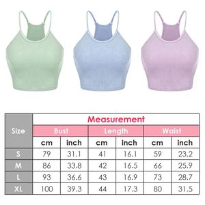 Paquete de 3 Camisetas Cortas Básicas para Mujer, Tejido Acanalado, Sin Mangas, con Cuello, Disponibles en 9 Colores, Lavables a Máquina, Tallas S-XL, para Verano - Product Image 6