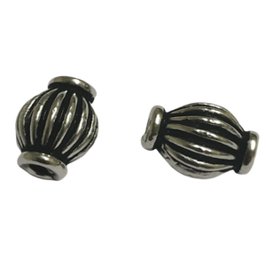Perles Rava fines en argent sterling de 8 mm, perles ethniques en argent sterling, fabricant de perles et composants en argent pour la fabrication de bijoux - Product Image 4