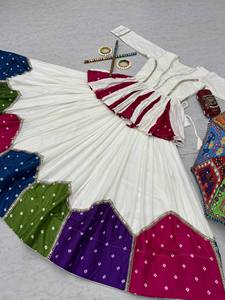 LAHENGA KEDIYU (CHOLI) PURE COTTON INNER <b>MICRO</b> COTTON WITH LACE WORK SUIT - Product Image 6