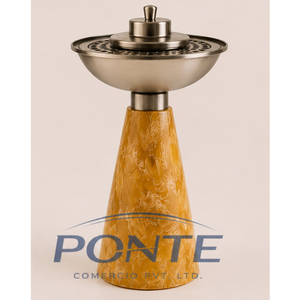 Quemador de Incienso Moderno de Resina con Textura de Mármol, Elegante Porta Incienso Árabe de Metal para Decoración del Hogar, Regalo para Ramadán y Eid - Product Image 1