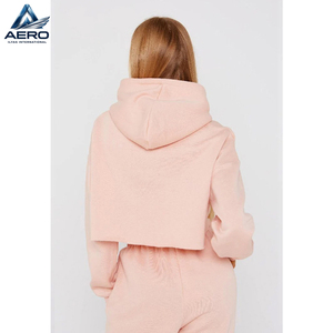 Casual 2 Piece Tracksuit <b>Set</b>, Best Material Wholesale Price With Own Customized Logo Print Ladies Gym Crop Tracksuits - Product Image 2