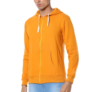 Ventes en gros de sweats à capuche zippés personnalisés pour hommes, style streetwear américain, en molleton épais, prix d'usine, en vrac. - Product Image 1