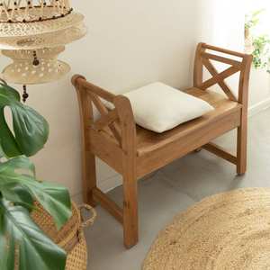 Banco de madera de acacia Vandana Vertex Stellar Isolde - Product Image 4