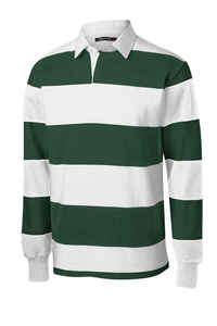 Chemise de rugby pour homme sur mesure, 100 % coton, couleur unie vert et blanc, manches longues, séchage rapide, polos pour homme - Product Image 4