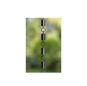 Chaîne de pluie en métal artisanale pour la décoration de jardin moderne, solution de drainage extérieur pour maisons et patios, élément en fer - Product Image 3