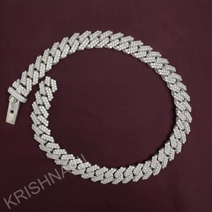 Chaîne cubaine Miami en or 10K avec fermoir personnalisé en diamant de laboratoire VVS 14MM, entièrement sertie de diamants, bijoux hip-hop pour homme, collier de luxe fait main, pour le quotidien - Product Image 6