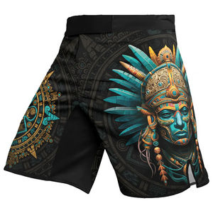 Shorts de combat MMA et de kick-boxing en polyester et élasthanne, extensibles, unis, de haute qualité, respirants, vente en gros OEM. - Product Image 2