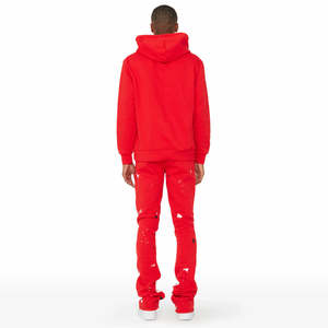 ชุดวอร์มวิ่งผู้ชายแบบ 2-in-1 ลายพิมพ์เรียบง่าย รุ่นใหม่ปี 2026 น้ำหนักเบา ผ้าฝ้าย 100% สไตล์สตรีทแวร์ แจ็คเก็ตและกางเกง  รับผลิตแบบ OEM ODM - Product Image 2