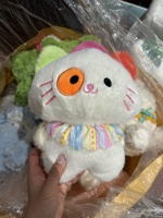 Peluche personnalisée en forme d'animal de dessin animé, jouet en peluche doux, poupée animale mignonne et adorable, coussin pour cadeau et décoration intérieure