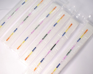 Multi zafiro Arco Iris zafiro 3 mm corte de diamante redondo pulsera de moda joyería para mujer regalo pulsera de zafiro fabricación de collares - Product Image 6