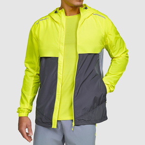 Vestes coupe-vent unisexes personnalisées, légères, réversibles, grandes tailles, imperméables, en nylon, avec fermeture éclair, vente en gros, service OEM - Product Image 2