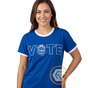 GREEK TREASURES T-shirts décontractés pour femmes Zeta Phi Beta Sorority, de haute qualité, 100% coton, col rond, manches courtes, respirants - Product Image 3