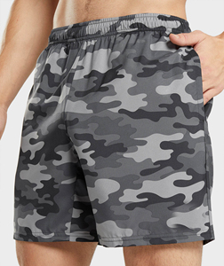 Men Casual <b>Mid</b> Breathable Solid Knee 5 Inch Inseam Custom Heat-Transfer Printing Streetwear Double <b>Layer</b> Basketball Mesh Shorts - Product Image 4