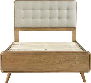 Robyn Wood Solid Wood Full <b>Platform</b> <b>Bed</b> Traditional Design for Light Home Furnishings - Product Image 1