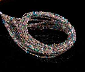 Multi <b>Color</b> Herkimer Diamond <b>Beads</b> Natural Uncut Raw 2-3MM Tiny Rough Gemstone <b>Beads</b> For Jewelry Making Herkimer Diamond Bulk - Product Image 5