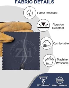 Camisa de Trabajo Ignífuga Estampada de Algodón Soldado, Ligera, con Broches de Perla, Diseño Paisley Popular, Protección contra Vapores, Nivel NFPA2112 FR - Product Image 5