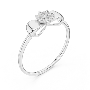 STARLACE BRILLIANT CUT LAB GROWN DIAMOND RHODIUM PLATED 18KT SOLID WHITE GOLD ENGAGEMENT PARTY <b>GIFTING</b> GLAM DAILY USE WOMEN - Product Image 1