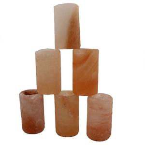 Lámpara de Sal del Himalaya Sian Enterprises, Material Orgánico, Técnica de Tallado Realista, Ecológica, Tema Amoroso, Bebedero Elevado - Product Image 1