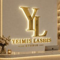 Letrero LED Personalizado, Letrero LED para Negocios, Letrero Luminoso LED, Letras Acrílicas para Decoración de Pared de Recepción de Hotel