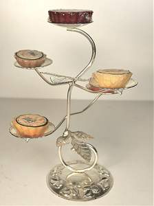 Support de bougie chauffe-plat en résine et métal de haute qualité, magnifique, écologique, résistant à la chaleur, décoration d'intérieur, Noël - Product Image 3