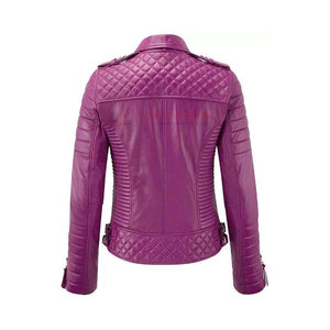 <b>Lightweight</b> Breathable Women’s Motorcycle Leather <b>Jacket</b> Custom Made New Style Motorcycle Leather <b>Jacket</b> For Women - Product Image 3