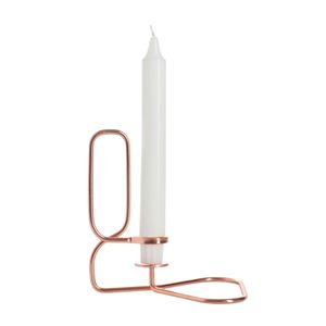 Porte-bougie décoratif de style nordique avec finition en acier inoxydable pour la décoration, pour décorations d'anniversaire, pour l'éclairage de table à manger - Product Image 1