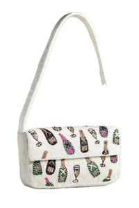 Pochette en perles multicolores pour femme et fille, élégante, brodée de perles, sac à main chic - Product Image 2