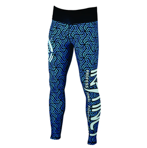 Leggings de sport pour femmes en satin tricoté, taille mi-haute, très extensibles, effet push-up, avec logo personnalisé par sublimation, pour gym et yoga, vente en gros - Product Image 1