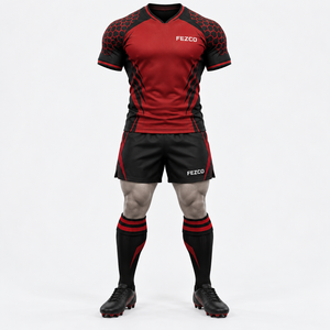 Uniforme de rugby antibactérien, respirant et écologique, service OEM, faible MOQ, conception de logo personnalisé, séchage rapide, anti-UV - Product Image 6