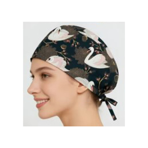 Wholesale Custom Medical <b>Scrub</b> <b>Cap</b> Nurse Surgical Hat Adjustable Tie Back Breathable Printed Head Cover OEM ODM Factory Supply - Product Image 6