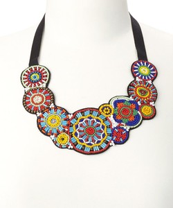 Collier ras du cou multicolore en résine pour femme, tendance, avec chaîne à maillons épais - Product Image 6