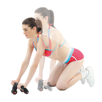 Roue abdominale ALLWINWIN ABW14 - Rouleau d'exercice à 3 roues pour entraînement de base et musculation