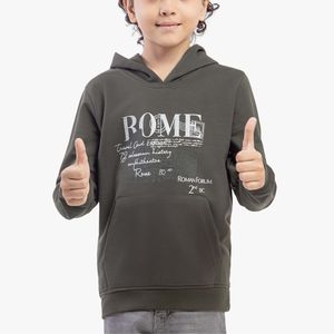 เสื้อฮู้ดเด็กผู้ชายลายกราฟิก เสื้อกันหนาวมีฮู้ดลำลอง สตรีทแวร์ แขนยาว แฟชั่น - Product Image 6